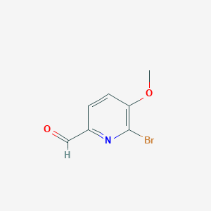 molecular formula C7H6BrNO2 B1291704 6-Bromo-5-methoxypicolinaldehyde CAS No. 329217-74-5