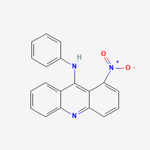 molecular formula C19H13N3O2 B12917110 1-Nitro-N-phenylacridin-9-amine CAS No. 40239-67-6