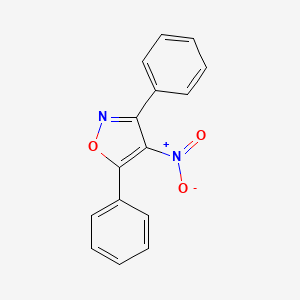 molecular formula C15H10N2O3 B12917124 Isoxazole, 4-nitro-3,5-diphenyl- CAS No. 53215-16-0