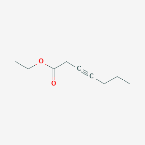 molecular formula C9H14O2 B12917205 Ethyl hept-3-ynoate CAS No. 89216-44-4
