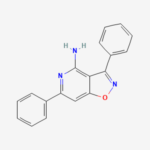 molecular formula C18H13N3O B12917212 3,6-Diphenyl[1,2]oxazolo[4,5-c]pyridin-4-amine CAS No. 920984-05-0