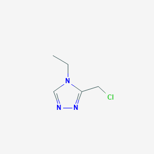 molecular formula C5H8ClN3 B1291725 3-(chloromethyl)-4-ethyl-4H-1,2,4-triazole CAS No. 769115-51-7