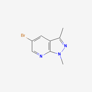 molecular formula C8H8BrN3 B1291737 5-bromo-1,3-dimethyl-1H-pyrazolo[3,4-b]pyridine CAS No. 1016842-99-1