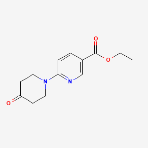 molecular formula C13H16N2O3 B1291742 Ethyl 6-(4-oxopiperidin-1-yl)nicotinate CAS No. 1016885-83-8
