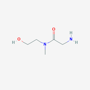 molecular formula C5H12N2O2 B12917488 N-(2-Hydroxyethyl)-N-methylglycinamide CAS No. 86150-30-3