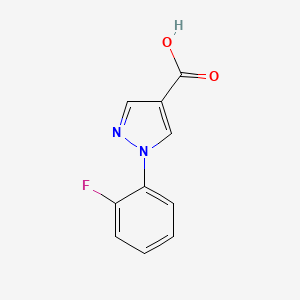 molecular formula C10H7FN2O2 B1291752 1-(2-fluorophenyl)-1H-pyrazole-4-carboxylic acid CAS No. 1134310-63-6