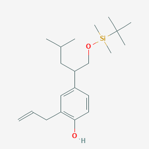2-Allyl-4-[1-(tert-butyldimethylsilanyloxymethyl)-3-methylbutyl]phenol