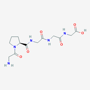 molecular formula C13H21N5O6 B12917592 Glycyl-L-prolylglycylglycylglycine CAS No. 627882-93-3