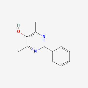 molecular formula C12H12N2O B12917639 4,6-Dimethyl-2-phenylpyrimidin-5-ol CAS No. 75078-30-7
