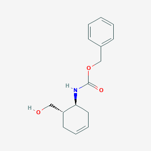 Benzyl trans-(6-hydroxymethyl)cyclohex-3-enylcarbamate