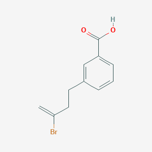 molecular formula C11H11BrO2 B1291782 3-(3-Bromo-3-butenyl)benzoic acid CAS No. 732249-31-9