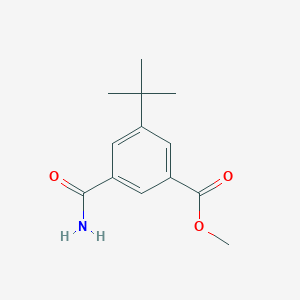 B1291788 Methyl 3-tert-butyl-5-carbamoylbenzoate CAS No. 885518-18-3