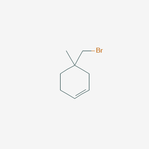 molecular formula C8H13Br B12918004 Cyclohexene, 4-(bromomethyl)-4-methyl- CAS No. 61860-10-4