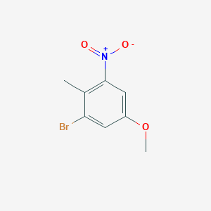 molecular formula C8H8BrNO3 B1291809 1-Bromo-5-methoxy-2-methyl-3-nitrobenzene CAS No. 62827-41-2