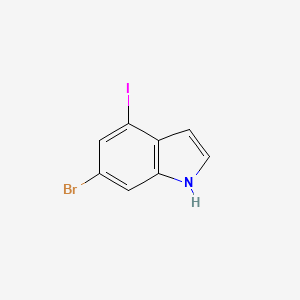 molecular formula C8H5BrIN B1291811 6-Bromo-4-iodo-1H-indole CAS No. 885519-17-5