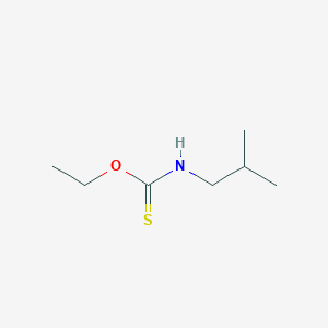 molecular formula C7H15NOS B12918138 Carbamothioic acid, (2-methylpropyl)-, O-ethyl ester CAS No. 82360-11-0