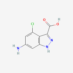 6-Amino-4-chloro-1H-indazole-3-carboxylic acid