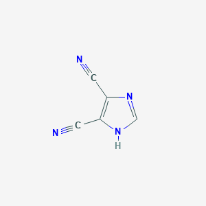 molecular formula C5H2N4 B129182 1H-Imidazole-4,5-dicarbonitrile CAS No. 1122-28-7