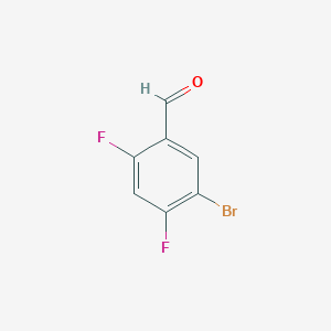 molecular formula C7H3BrF2O B1291822 5-Bromo-2,4-difluorobenzaldehyde CAS No. 473416-91-0