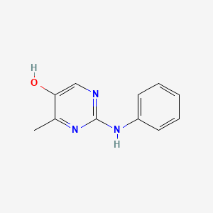molecular formula C11H11N3O B12918254 2-Anilino-4-methylpyrimidin-5-ol CAS No. 98456-06-5