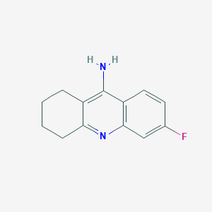 molecular formula C13H13FN2 B12918312 6-Fluoro-1,2,3,4-tetrahydroacridin-9-amine CAS No. 116207-35-3
