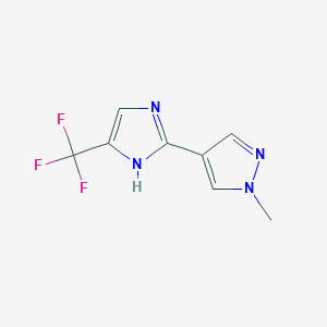 1-methyl-4-[4-(trifluoromethyl)-1H-imidazol-2-yl]-1H-pyrazole