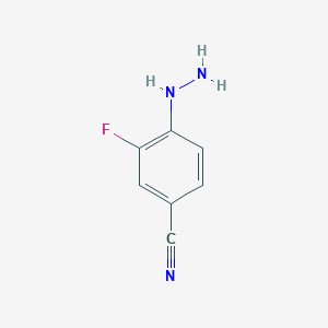 3-Fluoro-4-hydrazinylbenzonitrile