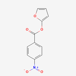 molecular formula C11H7NO5 B12918547 Furan-2-yl 4-nitrobenzoate CAS No. 5454-64-8