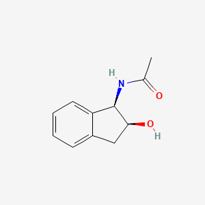 molecular formula C11H13NO2 B1291870 N-[(1R,2S)-2-hydroxy-2,3-dihydro-1H-inden-1-yl]acetamide CAS No. 313952-36-2