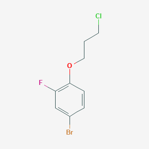 molecular formula C9H9BrClFO B1291881 4-Bromo-1-(3-chloropropoxy)-2-fluorobenzene CAS No. 181807-91-0