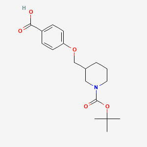 4-((1-(Tert-butoxycarbonyl)piperidin-3-yl)methoxy)benzoic acid