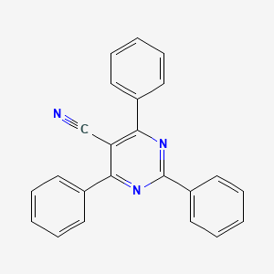 molecular formula C23H15N3 B12918873 2,4,6-Triphenylpyrimidine-5-carbonitrile CAS No. 51803-13-5