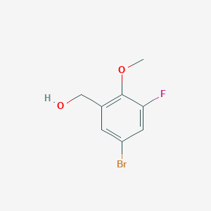 molecular formula C8H8BrFO2 B1291895 (5-Bromo-3-fluoro-2-methoxyphenyl)methanol CAS No. 470668-69-0