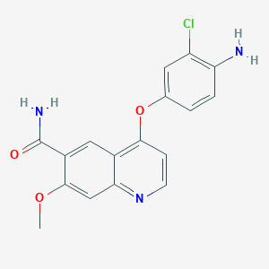 4-(4-Amino-3-chlorophenoxy)-7-methoxyquinoline-6-carboxamide