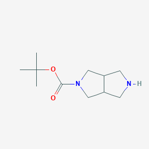 molecular formula C11H20N2O2 B129190 tert-butyl hexahydropyrrolo[3,4-c]pyrrole-2(1H)-carboxylate CAS No. 141449-85-6
