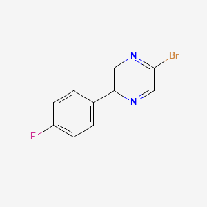 2-Bromo-5-(4-fluorophenyl)pyrazine