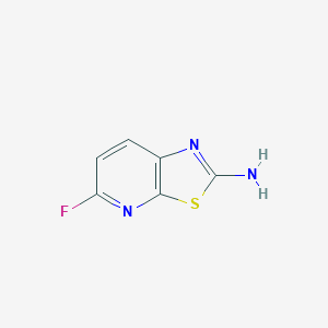 molecular formula C6H4FN3S B1291917 5-氟噻唑并[5,4-b]吡啶-2-胺 CAS No. 865663-86-1