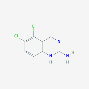 molecular formula C8H7Cl2N3 B129193 2-Amino-5,6-dichloro-3,4-dihydroquinazoline CAS No. 444904-63-6