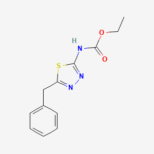 molecular formula C12H13N3O2S B12919301 Ethyl (5-benzyl-1,3,4-thiadiazol-2-yl)carbamate CAS No. 62441-45-6