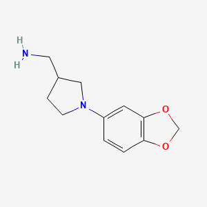 [1-(2H-1,3-benzodioxol-5-yl)pyrrolidin-3-yl]methanamine