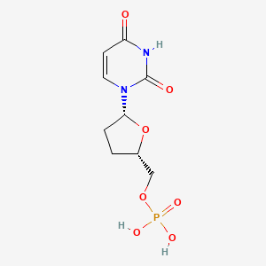 molecular formula C9H13N2O7P B12919379 2',3'-Dideoxy-uridine-5'-monophosphate CAS No. 117605-34-2