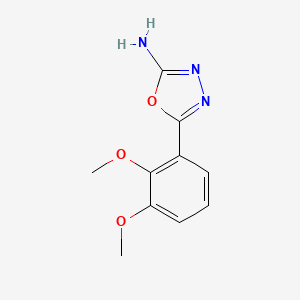 molecular formula C10H11N3O3 B1291938 5-(2,3-Dimethoxyphenyl)-1,3,4-oxadiazol-2-amine CAS No. 1016783-13-3