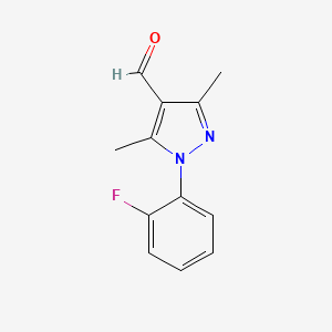 1-(2-fluorophenyl)-3,5-dimethyl-1H-pyrazole-4-carbaldehyde