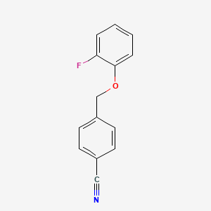molecular formula C14H10FNO B1291947 4-(2-Fluorophenoxymethyl)benzonitrile 