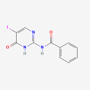 molecular formula C11H8IN3O2 B12919478 N-(5-Iodo-4-oxo-1,4-dihydropyrimidin-2-yl)benzamide CAS No. 667411-75-8