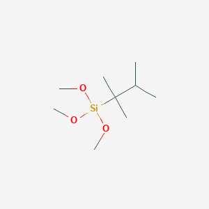 molecular formula C9H22O3Si B129195 (2,3-Dimethylbutan-2-yl)trimethoxysilane CAS No. 142877-45-0
