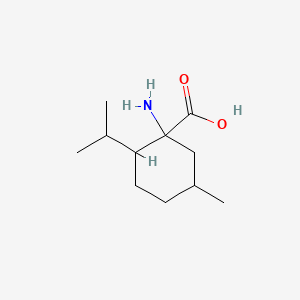 molecular formula C11H21NO2 B1291951 1-Amino-5-methyl-2-(propan-2-yl)cyclohexane-1-carboxylic acid 