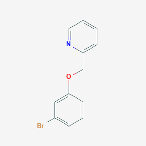 molecular formula C12H10BrNO B1291957 2-((3-Bromophenoxy)methyl)pyridine CAS No. 488799-65-1