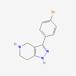 3-(4-Bromophenyl)-4,5,6,7-tetrahydro-2H-pyrazolo[4,3-c]pyridine