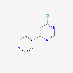 molecular formula C9H6ClN3 B1291971 4-Chloro-6-pyridin-4-ylpyrimidine CAS No. 954232-36-1
